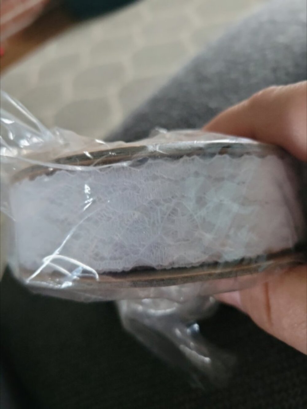 White Chantilly Lace Ribbon 1" x 25 yards